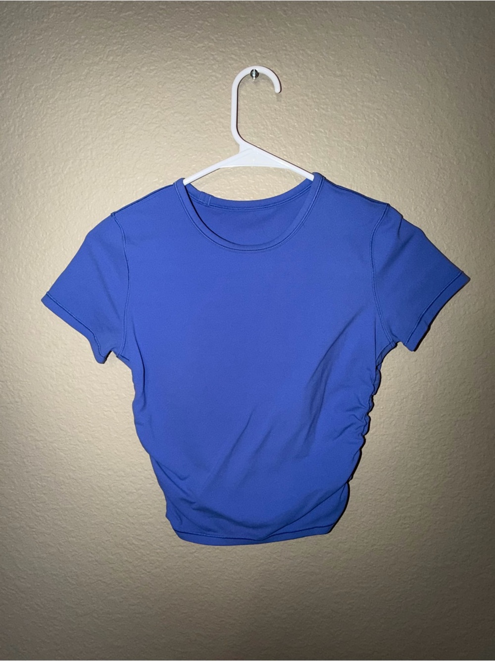 lululemon athletica Royal Blue Short Sleeve Crop Top